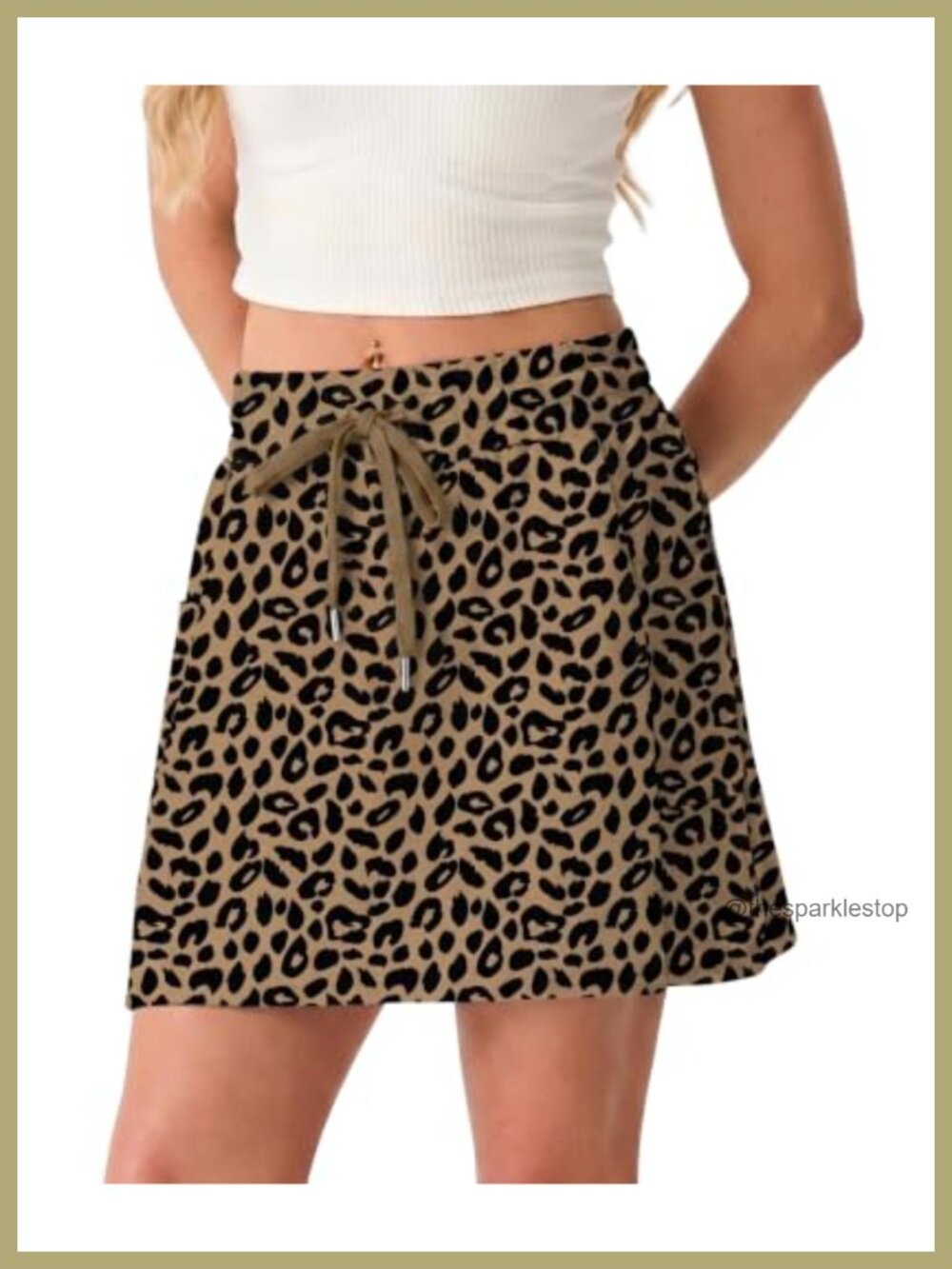 Women's Athletic Skort with 4 Pockets Built-in Shorts Tennis Golf
